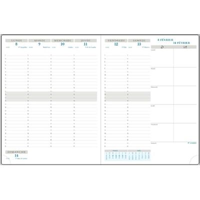 Exacompta Recharge Agenda semainier Horizons 27-21x27cm Déc 2026-2027 Exacompta Recharge Agenda semainier Horizons 27-21x27cm Déc 2026-2027