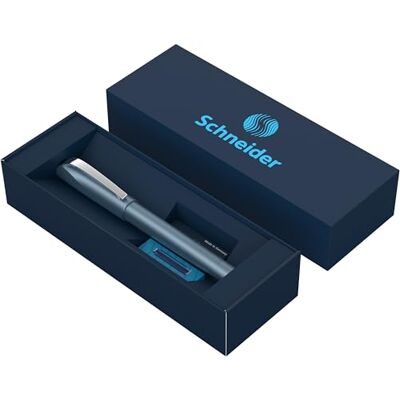 Schneider Ceod Shiny Stylo roller dans un étui en carton avec cartouches d'encre standard, pour droitiers et gauchers Bleu Schneider Ceod Shiny Stylo roller dans un étui en carton avec cartouches d'encre standard, pour droitiers et gauchers Bleu