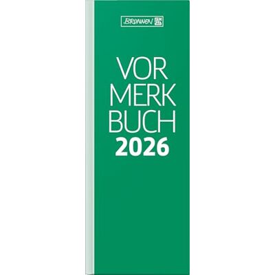 BRUNNEN Carnet de notes modèle 785 2026, 108 x 297 mm, en papier, vert BRUNNEN Carnet de notes modèle 785 2026, 108 x 297 mm, en papier, vert