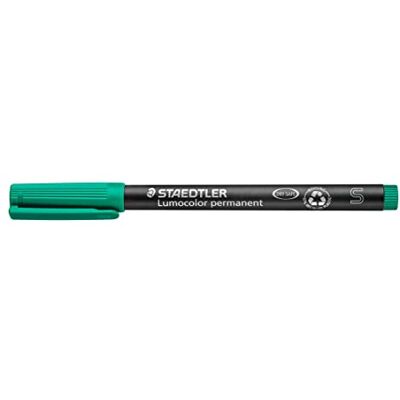 Staedtler Lumocolor 313 Marqueurs permanents – Vert, lot de 10, S Feutre permanent pour film 0,4 mm, résistant à l'eau – pour presque toutes les surfaces – Réf. 313-5 Staedtler Lumocolor 313 Marqueurs permanents – Vert, lot de 10, S Feutre permanent pour film 0,4 mm, résistant à l'eau – pour presque toutes les surfaces – Réf. 313-5