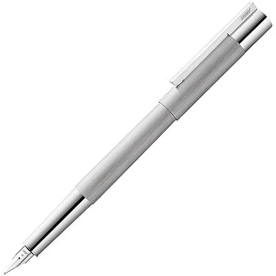 Lamy Scala 051 Stylo plume en acier inoxydable mat avec poignée et clip Chromé brillant Épaisseur de la plume M Lamy Scala 051 Stylo plume en acier inoxydable mat avec poignée et clip Chromé brillant Épaisseur de la plume M
