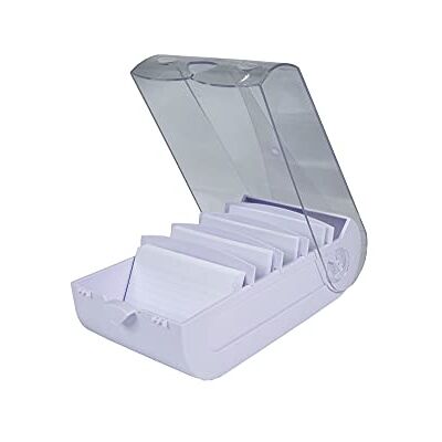 EXACOMPTA Réf. 5336423D 1 Learning box BUNNYBOX A8 dimensions 19,5x10x6,2 cm couleur mauve/cristal capacité jusqu'à 650 cartes au format A8 EXACOMPTA Réf. 5336423D 1 Learning box BUNNYBOX A8 dimensions 19,5x10x6,2 cm couleur mauve/cristal capacité jusqu'à 650 cartes au format A8