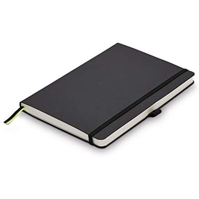 Lamy Paper Carnet de notes à couverture souple A5 810 – Format A5 (145 x 210 mm) Noir avec linéature , 192 pages et bande de fermeture élastique Lamy Paper Carnet de notes à couverture souple A5 810 – Format A5 (145 x 210 mm) Noir avec linéature , 192 pages et bande de fermeture élastique