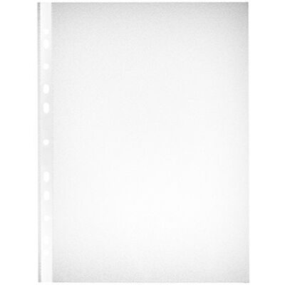 herlitz Pochette perforée , format A4, ouvert en haut, 90 mu transparent, en PP, perforatio herlitz Pochette perforée , format A4, ouvert en haut, 90 mu transparent, en PP, perforatio