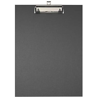 EXACOMPTA Ref. 17291E Carton de 10 Porte-blocs à pince en carton rembordé papier enduit avec pince et système d'accroche mural Dimensions : 23 x 32 cm pour document au format A4 Noir EXACOMPTA Ref. 17291E Carton de 10 Porte-blocs à pince en carton rembordé papier enduit avec pince et système d'accroche mural Dimensions : 23 x 32 cm pour document au format A4 Noir