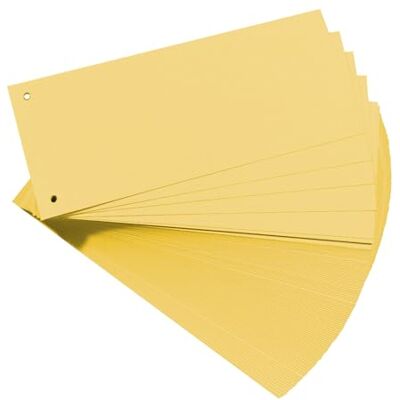 herlitz intercalaires, pour format A4, carton dur RC, jaune perforée, 105 x 240 mm, 190 g/m2 conte herlitz intercalaires, pour format A4, carton dur RC, jaune perforée, 105 x 240 mm, 190 g/m2 conte