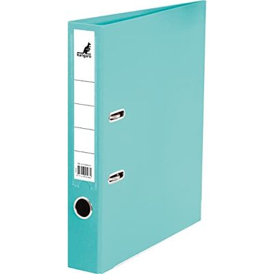Kangaro Classeur en plastique PP Dos de 5 cm Format A4 Couleur turquoise (classeur à anneaux, classeur à lettres) Kangaro Classeur en plastique PP Dos de 5 cm Format A4 Couleur turquoise (classeur à anneaux, classeur à lettres)