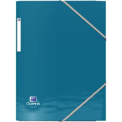 Oxford Chemise 3 Rabats Oceanis A4 avec Elastique Couverture Polypro Recyclé Opaque Couleur Aléatoire Oxford Chemise 3 Rabats Oceanis A4 avec Elastique Couverture Polypro Recyclé Opaque Couleur Aléatoire