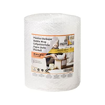 BOX PACKING by Field Control BOXPACKING Papier Bulle Emballage Colis Rouleau Papier Bulle 30 cm x 20 m Rouleau Bulles Emballage (ca. 40 g/m²) Prédécoupe Bubble Wrap Protection pour objets fragiles, déménagement et expéditions BOX PACKING by Field Control BOXPACKING Papier Bulle Emballage Colis Rouleau Papier Bulle 30 cm x 20 m Rouleau Bulles Emballage (ca. 40 g/m²) Prédécoupe Bubble Wrap Protection pour objets fragiles, déménagement et expéditions