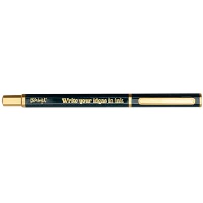 Mr. Wonderful Boli Write your ideas in ink Stylo à bille en métal Stylo à encre bleue Mr. Wonderful Boli Write your ideas in ink Stylo à bille en métal Stylo à encre bleue