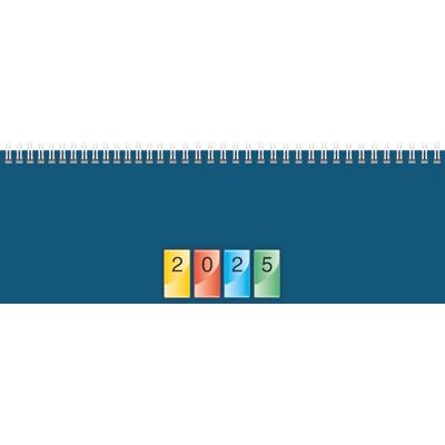 BRUNNEN DATAline 772 (2025) Agenda horizontal, 2 pages = 1 semaine, 297 × 105 mm, 112 pages, couverture en carton, bleu BRUNNEN DATAline 772 (2025) Agenda horizontal, 2 pages = 1 semaine, 297 × 105 mm, 112 pages, couverture en carton, bleu