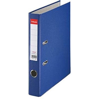 Esselte Classeurs A4 à Levier, Bleu, Dos de 52 mm, Plastique,1 Unité, 81195 Esselte Classeurs A4 à Levier, Bleu, Dos de 52 mm, Plastique,1 Unité, 81195