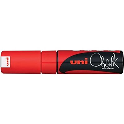 uni-ball Marqueur de craie Uni 140145000 8 mm à pointe biseautée pour Marquer Rouge uni-ball Marqueur de craie Uni 140145000 8 mm à pointe biseautée pour Marquer Rouge