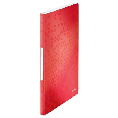 Leitz Wow 46320026 Porte-vues Format A4 40 pochettes Capacité 80 feuilles Rouge Leitz Wow 46320026 Porte-vues Format A4 40 pochettes Capacité 80 feuilles Rouge