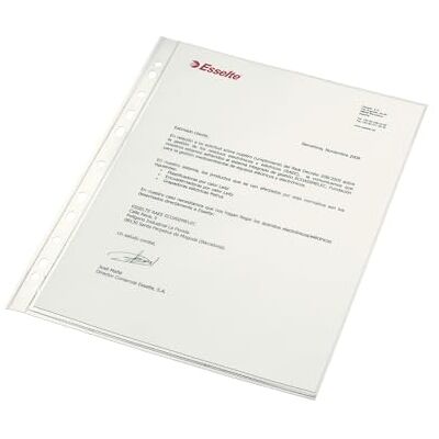 Esselte 46108 – Housses porte-documents COPYSAFE PP Verre avec renfort 80 microns (boîte de 100 pcs) DIN A4 11 perceuses Esselte 46108 – Housses porte-documents COPYSAFE PP Verre avec renfort 80 microns (boîte de 100 pcs) DIN A4 11 perceuses