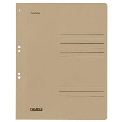 FALKEN EXACOMPTA , 80003916001F Paquet de 50 Chemises à oeillets A4 couverture complète oeillets permettant le classement du dossier dans un classeur à levier 250g/m² coloris Gris FALKEN EXACOMPTA , 80003916001F Paquet de 50 Chemises à oeillets A4 couverture complète oeillets permettant le classement du dossier dans un classeur à levier 250g/m² coloris Gris