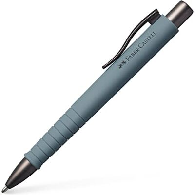 Faber-Castell 241188 Poly Ball Stylo à bille, gris pierre urbain, avec mine interchangeable, indélébile Faber-Castell 241188 Poly Ball Stylo à bille, gris pierre urbain, avec mine interchangeable, indélébile