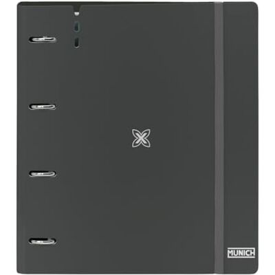 safta Munich Lagoon Classeur avec 4 anneaux de 35 mm, avec recharge, 100 feuilles A4, idéal pour les enfants de différents âges, confortable et polyvalent, qualité et résistance, 27 x 4 x 32 cm, Noir safta Munich Lagoon Classeur avec 4 anneaux de 35 mm, avec recharge, 100 feuilles A4, idéal pour les enfants de différents âges, confortable et polyvalent, qualité et résistance, 27 x 4 x 32 cm, Noir