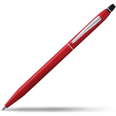 Cross Stylo à bille Click Crimson Red avec coffret cadeau premium – Stylo à bille rechargeable moyen Cross Stylo à bille Click Crimson Red avec coffret cadeau premium – Stylo à bille rechargeable moyen