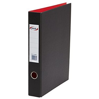 PARDO 2480 N Classeur en PVC 4 anneaux 40 mm Noir PARDO 2480 N Classeur en PVC 4 anneaux 40 mm Noir