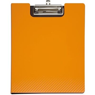 MAUL Porte-bloc A4 flexx orange format portrait en PP souple prise en main légère, rabat protecteur, maintien fiable jusqu’à 80 feuilles, œillet pratique, surface résistante à l’eau MAUL Porte-bloc A4 flexx orange format portrait en PP souple prise en main légère, rabat protecteur, maintien fiable jusqu’à 80 feuilles, œillet pratique, surface résistante à l’eau