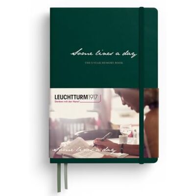 LEUCHTTURM1917 370346 Some lines a day Livre de 5 ans Format moyen (A5) Vert forêt LEUCHTTURM1917 370346 Some lines a day Livre de 5 ans Format moyen (A5) Vert forêt