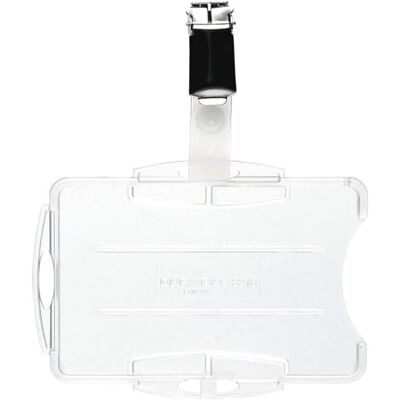 Durable 821819 Boite de 25 Porte-Cartes de sécurité ouvert avec Clip pour 2 Cartes Transparent Durable 821819 Boite de 25 Porte-Cartes de sécurité ouvert avec Clip pour 2 Cartes Transparent