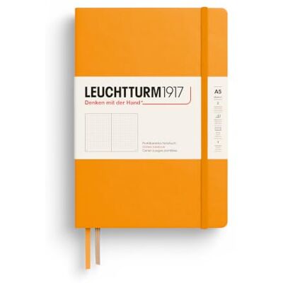 LEUCHTTURM1917 363387 Carnet Medium (A5), couverture rigide, 251 pages numérotées, Rising Sun, pointillés LEUCHTTURM1917 363387 Carnet Medium (A5), couverture rigide, 251 pages numérotées, Rising Sun, pointillés