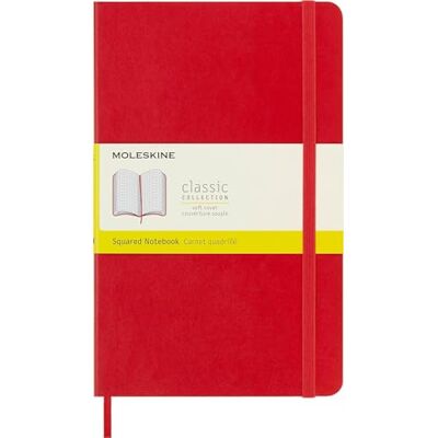 Moleskine CARNET QUADRILLE GRAND FORMAT SOUPLE SCARLET Moleskine CARNET QUADRILLE GRAND FORMAT SOUPLE SCARLET