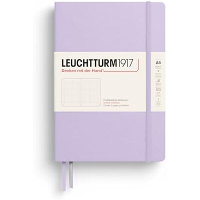 LEUCHTTURM1917 365481 Carnet moyen (A5), couverture rigide, 251 pages numérotées, Lilac, à pois LEUCHTTURM1917 365481 Carnet moyen (A5), couverture rigide, 251 pages numérotées, Lilac, à pois