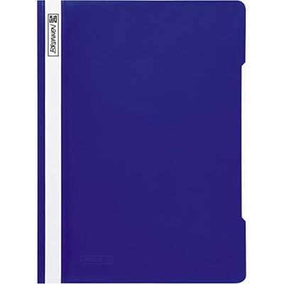 BRUNNEN 102011030 Classeur A4 en PVC transparent Bleu BRUNNEN 102011030 Classeur A4 en PVC transparent Bleu