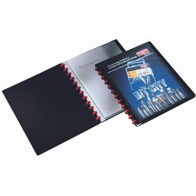 Durable 242701 Duralook Easy Plus Reliure Protège Documents à Pochettes Amovibles 20 Pochettes/40 Vues avec Couverture Personnalisable Coloris Noir Durable 242701 Duralook Easy Plus Reliure Protège Documents à Pochettes Amovibles 20 Pochettes/40 Vues avec Couverture Personnalisable Coloris Noir