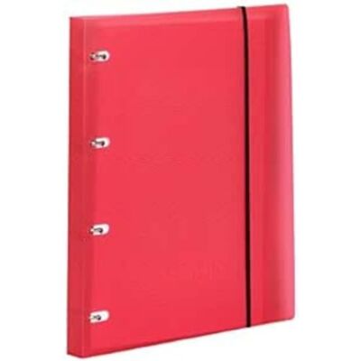 PARDO 822502 Classeur à anneaux avec fermeture en caoutchouc en polypropylène Studio Style Rouge PARDO 822502 Classeur à anneaux avec fermeture en caoutchouc en polypropylène Studio Style Rouge