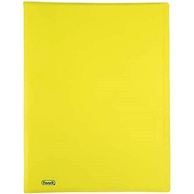 Favorit Neon Porte-vues, 20 vues lisses, 22 x 30 cm, jaune fluo Favorit Neon Porte-vues, 20 vues lisses, 22 x 30 cm, jaune fluo