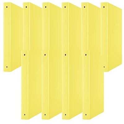 DONAU 3733001PL-11 Lot de 10 classeurs à anneaux jaunes Mécanisme à 4 anneaux 20 mm Format A4 En carton de 1,9 mm d'épaisseur Avec polypropylène écologique 100 µ DONAU 3733001PL-11 Lot de 10 classeurs à anneaux jaunes Mécanisme à 4 anneaux 20 mm Format A4 En carton de 1,9 mm d'épaisseur Avec polypropylène écologique 100 µ