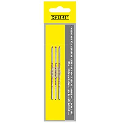 Online Lot de 3 recharges à bille standard D1 Encre rouge Pointe moyenne Mini recharge rechargeable Pour stylos multicolores Étanche Largeur M 40013/3 Online Lot de 3 recharges à bille standard D1 Encre rouge Pointe moyenne Mini recharge rechargeable Pour stylos multicolores Étanche Largeur M 40013/3