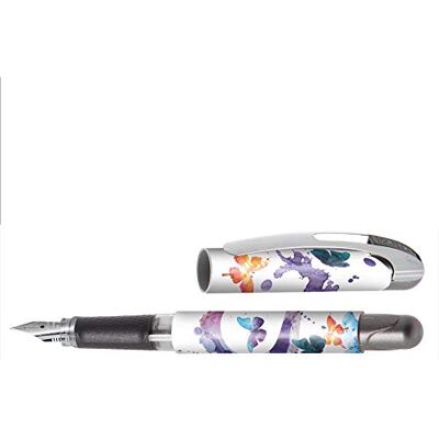 Online Girls Edition Spring Vibes Stylo-plume, pour fille, plume iridium M, avec cartouche bleue, avec Online Girls Edition Spring Vibes Stylo-plume, pour fille, plume iridium M, avec cartouche bleue, avec
