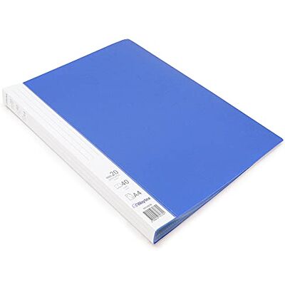 Waytex 931331B Protège Documents A4 40 vues Premium en Polypropylène Opaque Identifiable 20 Pochettes transparentes Bleu Waytex 931331B Protège Documents A4 40 vues Premium en Polypropylène Opaque Identifiable 20 Pochettes transparentes Bleu
