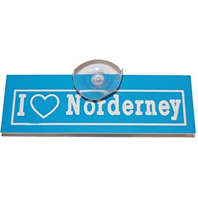 saugnapf-schild.de Panneau de voiture I love norderney saugnapf-schild.de Panneau de voiture I love norderney