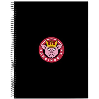 Safta KINGS LEAGUE PORCINOS Cahier 120 feuilles, couverture rigide, idéal pour enfants de différents âges, confortable et polyvalent, qualité et résistance, 21,5 x 31 cm, couleur noire Safta KINGS LEAGUE PORCINOS Cahier 120 feuilles, couverture rigide, idéal pour enfants de différents âges, confortable et polyvalent, qualité et résistance, 21,5 x 31 cm, couleur noire