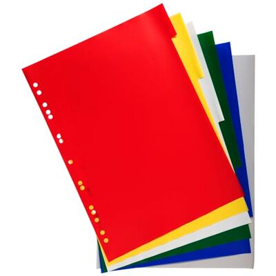 EXACOMPTA Intercalaires polypropylene souple 12x100e 6 positions a4 EXACOMPTA Intercalaires polypropylene souple 12x100e 6 positions a4