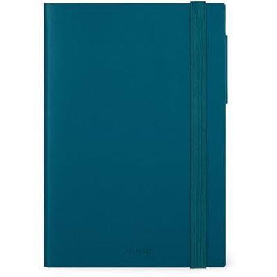 Legami Agenda semainier 2025 moyen, 12 mois, de janvier 2025 à décembre 2025, fermeture avec élastique, planificateur mensuel janvier 2026, poche finale, répertoire, 12 x 18 cm, bleu sarcelle Legami Agenda semainier 2025 moyen, 12 mois, de janvier 2025 à décembre 2025, fermeture avec élastique, planificateur mensuel janvier 2026, poche finale, répertoire, 12 x 18 cm, bleu sarcelle