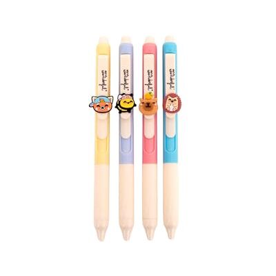 Mr. Wonderful Lot de 4 stylos effaçables avec breloque panda rouge, abeille, capibara et hérisson Mr. Wonderful Lot de 4 stylos effaçables avec breloque panda rouge, abeille, capibara et hérisson