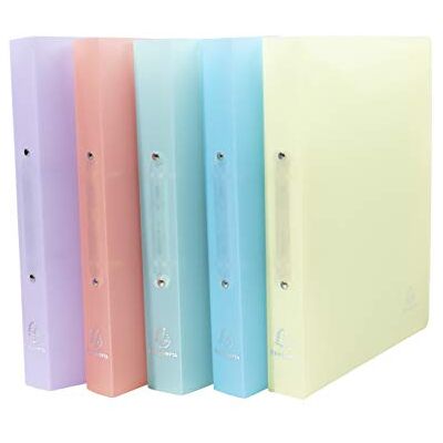 EXACOMPTA Réf. 54970E Lot de 5 classeurs semi-rigides PP Chromaline 2 anneaux ronds diamètre 30 mm Dos 40 mm Dimensions extérieures : 32x25 cm Format à classer A4-5 couleurs assorties EXACOMPTA Réf. 54970E Lot de 5 classeurs semi-rigides PP Chromaline 2 anneaux ronds diamètre 30 mm Dos 40 mm Dimensions extérieures : 32x25 cm Format à classer A4-5 couleurs assorties