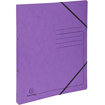 EXACOMPTA réf. 542558E 1 Classeur carte lustrée imprimée avec élastiques 2 anneaux ronds diamètre 15 mm Dos 20 mm Dimensions extérieures : 32 x 25 cm Format à classer A4 Coloris : violet EXACOMPTA réf. 542558E 1 Classeur carte lustrée imprimée avec élastiques 2 anneaux ronds diamètre 15 mm Dos 20 mm Dimensions extérieures : 32 x 25 cm Format à classer A4 Coloris : violet