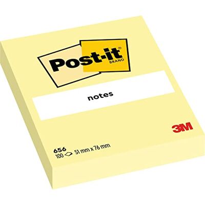 Post-it Notes Autocollantes, Pack de 12 Blocs, 100 Feuilles par Bloc, 51 mm x 76 mm, Jaune Pastel Feuillets Adhésifs pour Prise de Notes, Listes de Tâches et Rappels Post-it Notes Autocollantes, Pack de 12 Blocs, 100 Feuilles par Bloc, 51 mm x 76 mm, Jaune Pastel Feuillets Adhésifs pour Prise de Notes, Listes de Tâches et Rappels