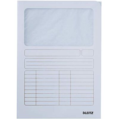 Leitz Esselte Porte-documents en carton blanc Format A4 Leitz Esselte Porte-documents en carton blanc Format A4