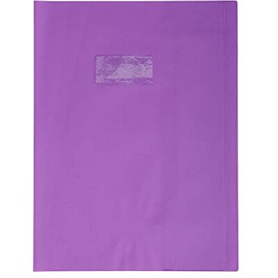 Calligraphe Clairefontaine Protège cahier PVC Format A4+ (240x320mm) Porte-étiquette pour identification facile Effet cuir Lilas Ref 72406C Calligraphe Clairefontaine Protège cahier PVC Format A4+ (240x320mm) Porte-étiquette pour identification facile Effet cuir Lilas Ref 72406C