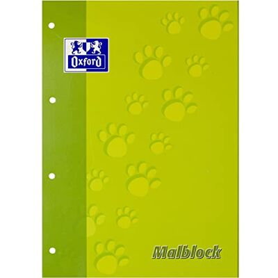 Oxford Bloc de coloriage Junior « Pattes », format A4, 100 feuilles, perforé Oxford Bloc de coloriage Junior « Pattes », format A4, 100 feuilles, perforé