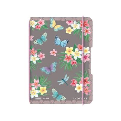 herlitz Carnet de notes flex PP A6, 40 feuilles, à pois Ladylike Butterflies, my.book herlitz Carnet de notes flex PP A6, 40 feuilles, à pois Ladylike Butterflies, my.book